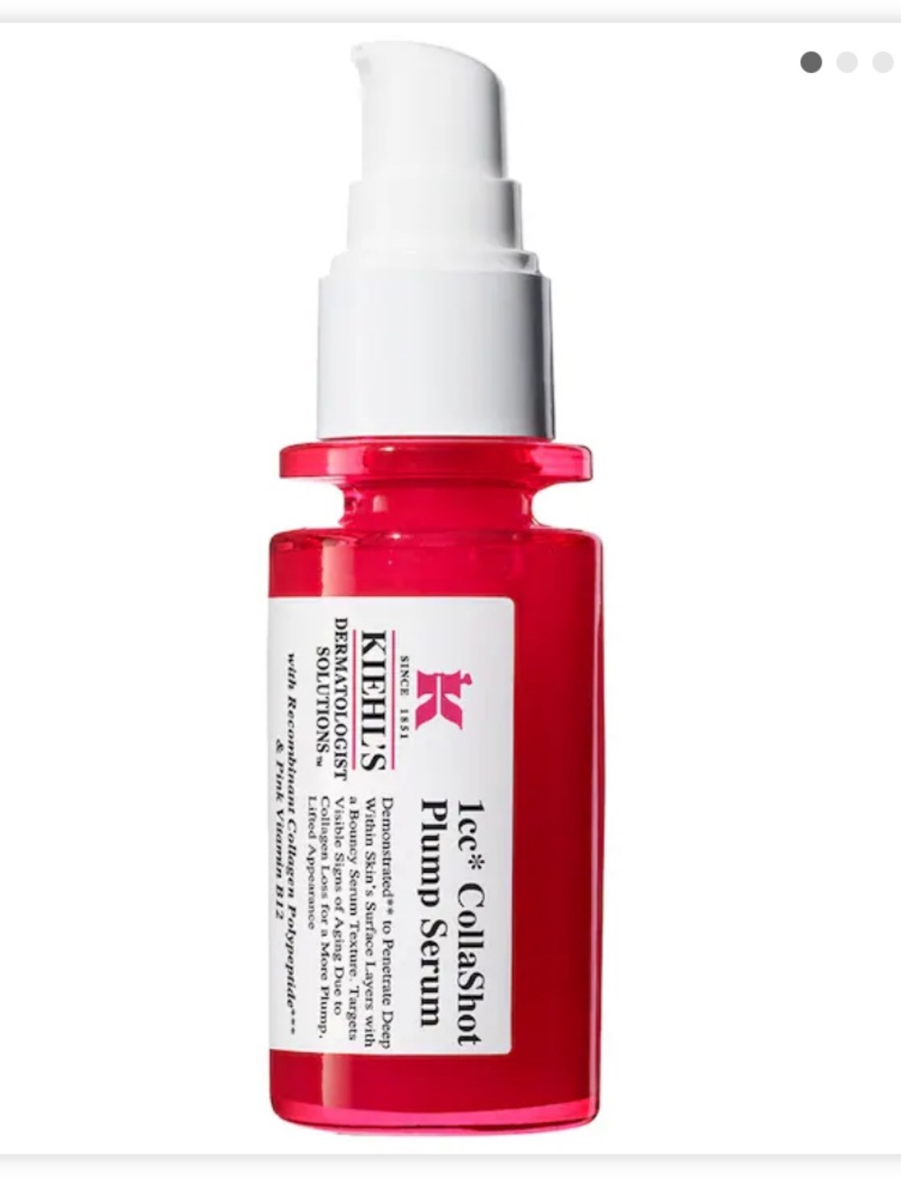 Kiehl’s 1cc collashot plumping serum with collagen and peptides 1.7 oz